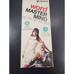 Mastermind 1972 Invicta Word Improved Version Game English Language Logic Vtg